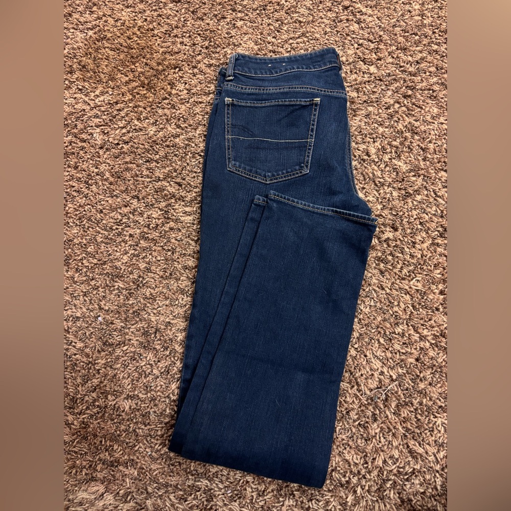American Eagle Outfitters women’s Dark Blue Straight Leg Jeans
